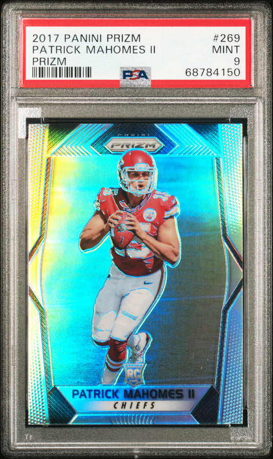 Patrick Mahomes 2017 Panini Prizm Rookie #269 PSA 9 Mint 4150