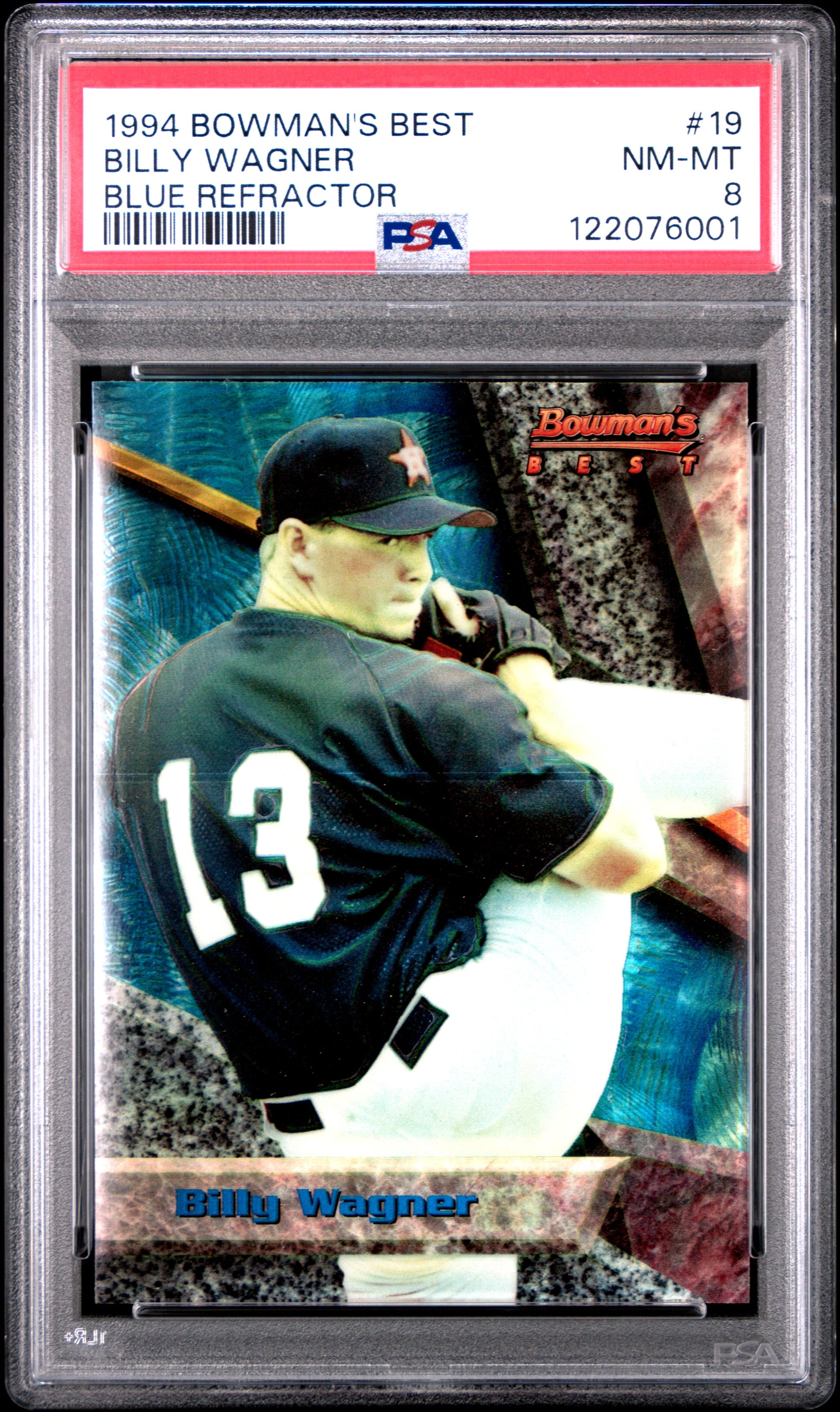 Billy Wagner 1994 Bowmans Best Rookie Blue Refractor PSA 8 Nm-Mint