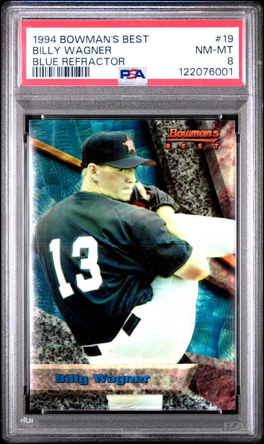 Billy Wagner 1994 Bowmans Best Rookie Blue Refractor PSA 8 Nm-Mint