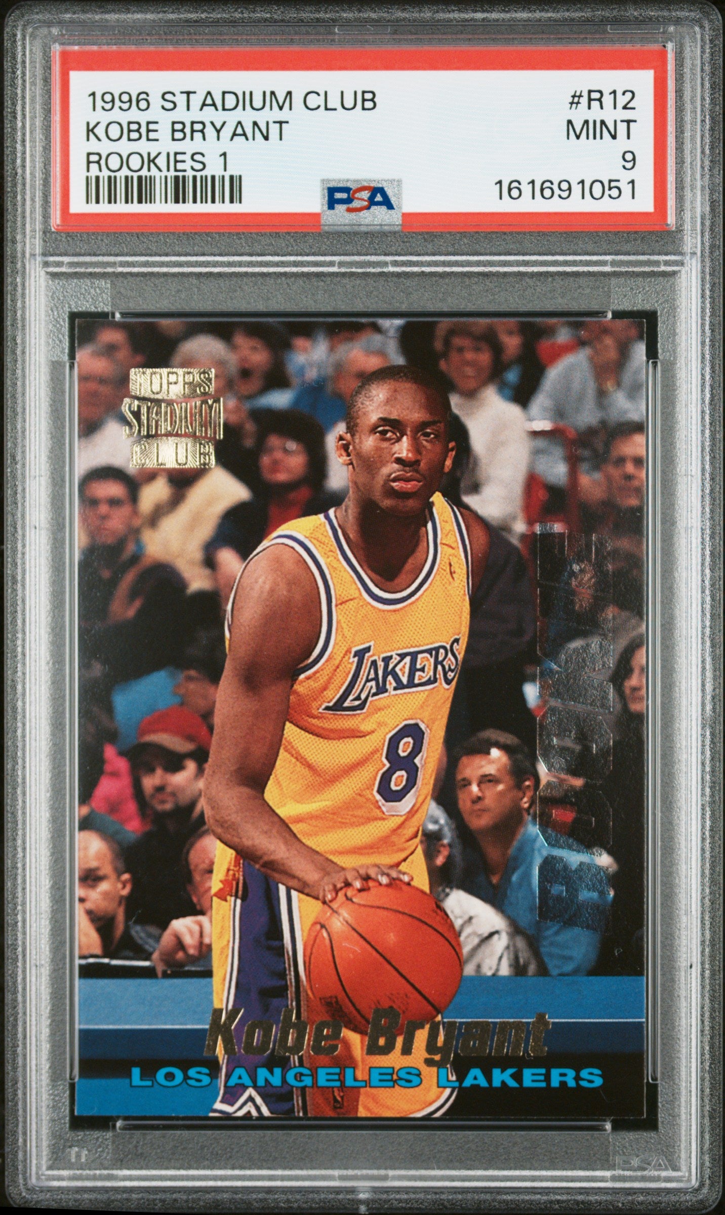 Kobe Bryant 1996 Topps Stadium Club Rookies #R12 PSA 9 Mint 1051