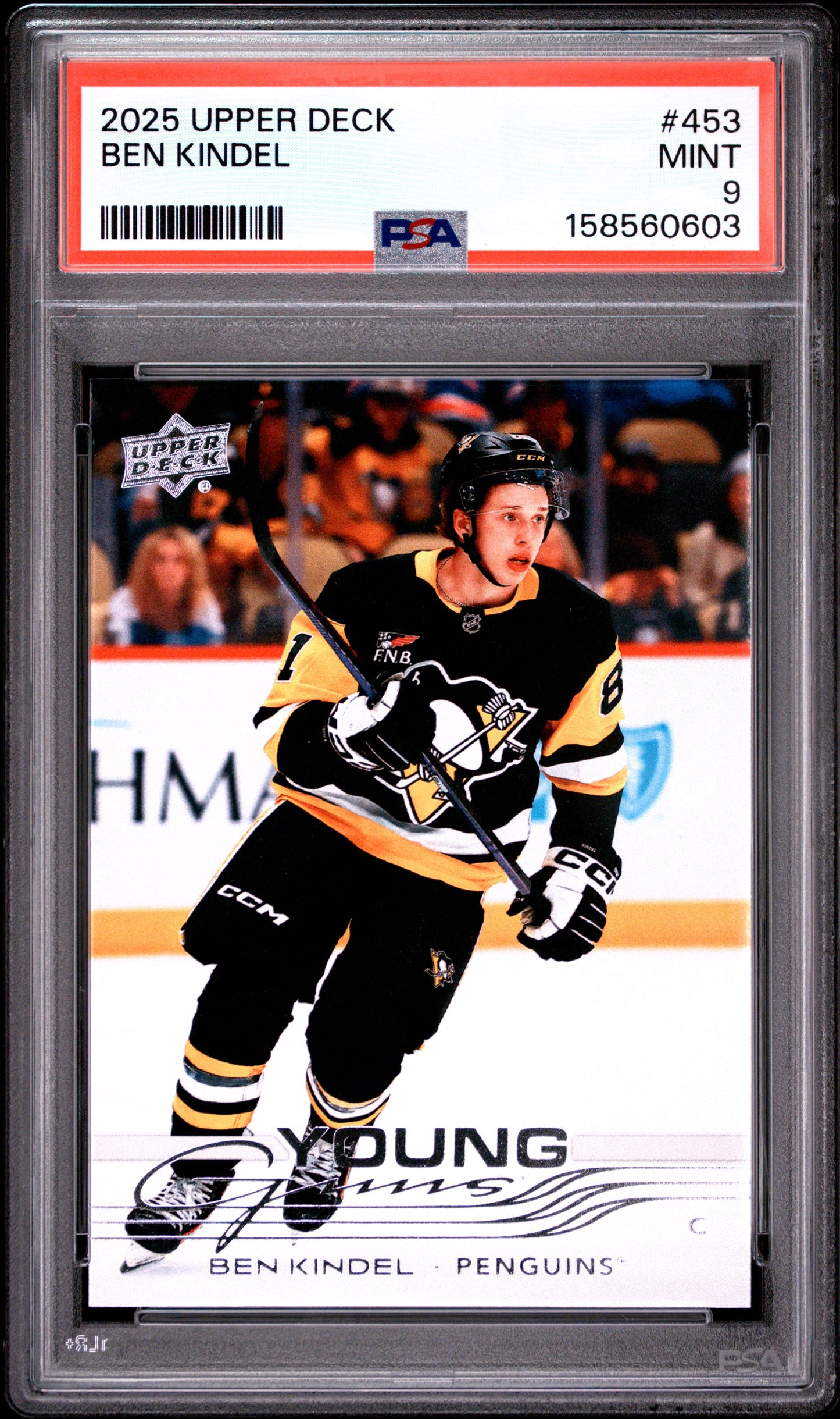 Ben Kindel 2025 Upper Deck Rookie #453 PSA 9 Mint