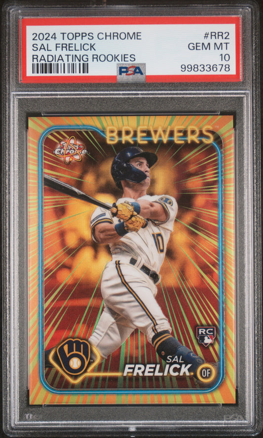 Sal Frelick 2024 Topps Chrome Radiating Rookies #RR2 PSA 10 Gem Mint