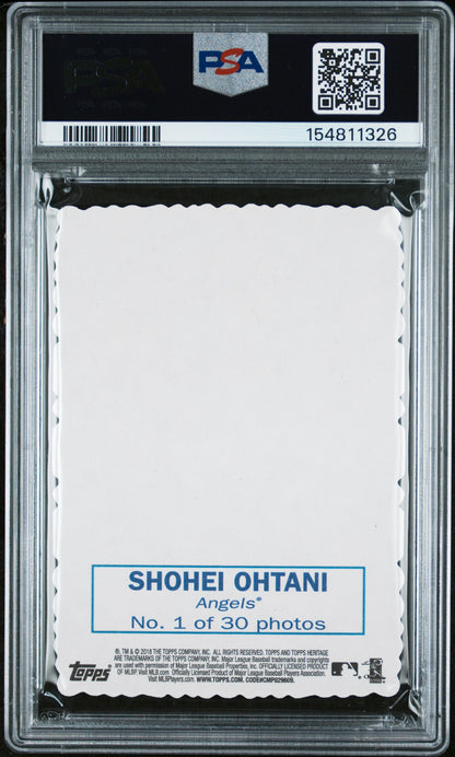 Shohei Ohtani 2018 Topps Heritage 1969 Deckle Edge Rookie PSA 10 Gem Mint 1326