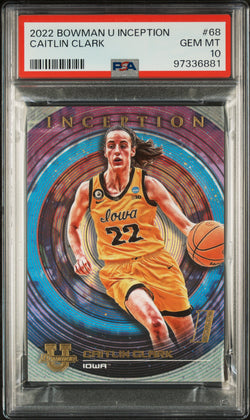 Caitlin Clark 2022 Bowman U Inception #68 PSA 10 Gem Mint