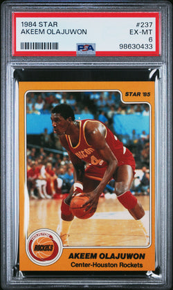 Akeem Olajuwon 1984 Star Rookie #237 PSA 6 Ex-Mint