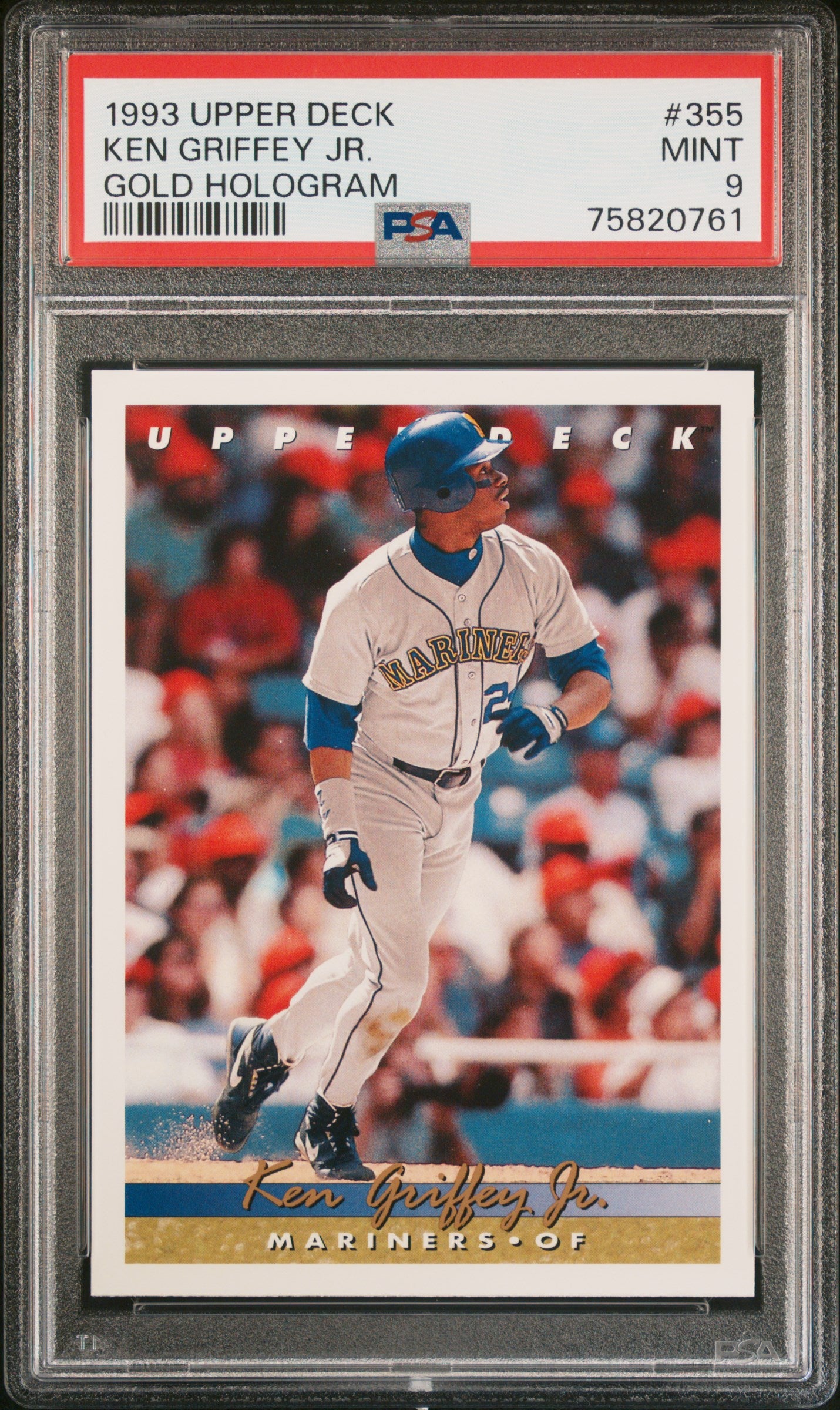 Ken Griffey Jr. 1993 Upper Deck #355 Gold Hologram PSA 9 Mint