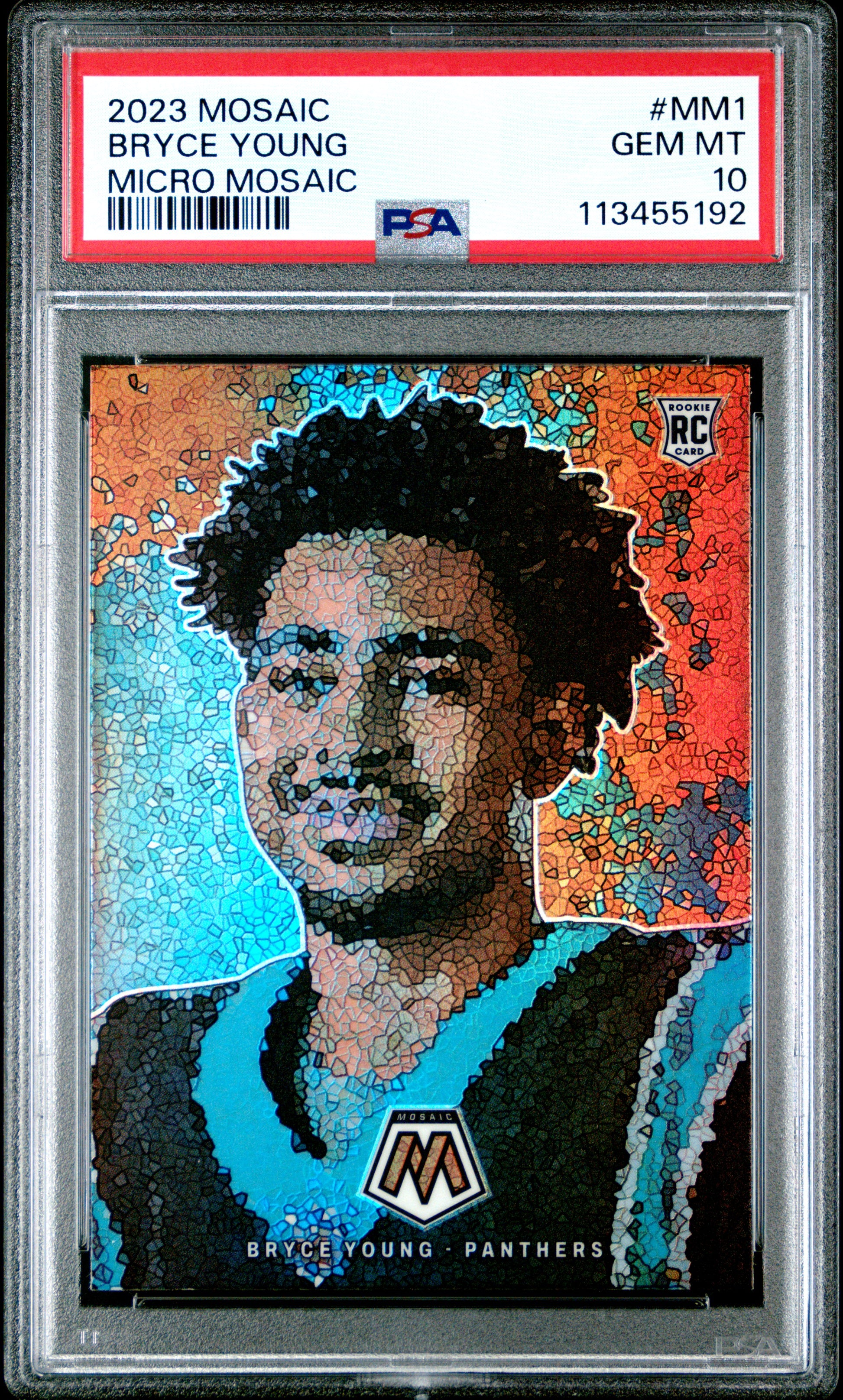 Bryce Young 2023 Panini Mosaic Micro Mosaic #MM1 PSA 10 Gem Mint