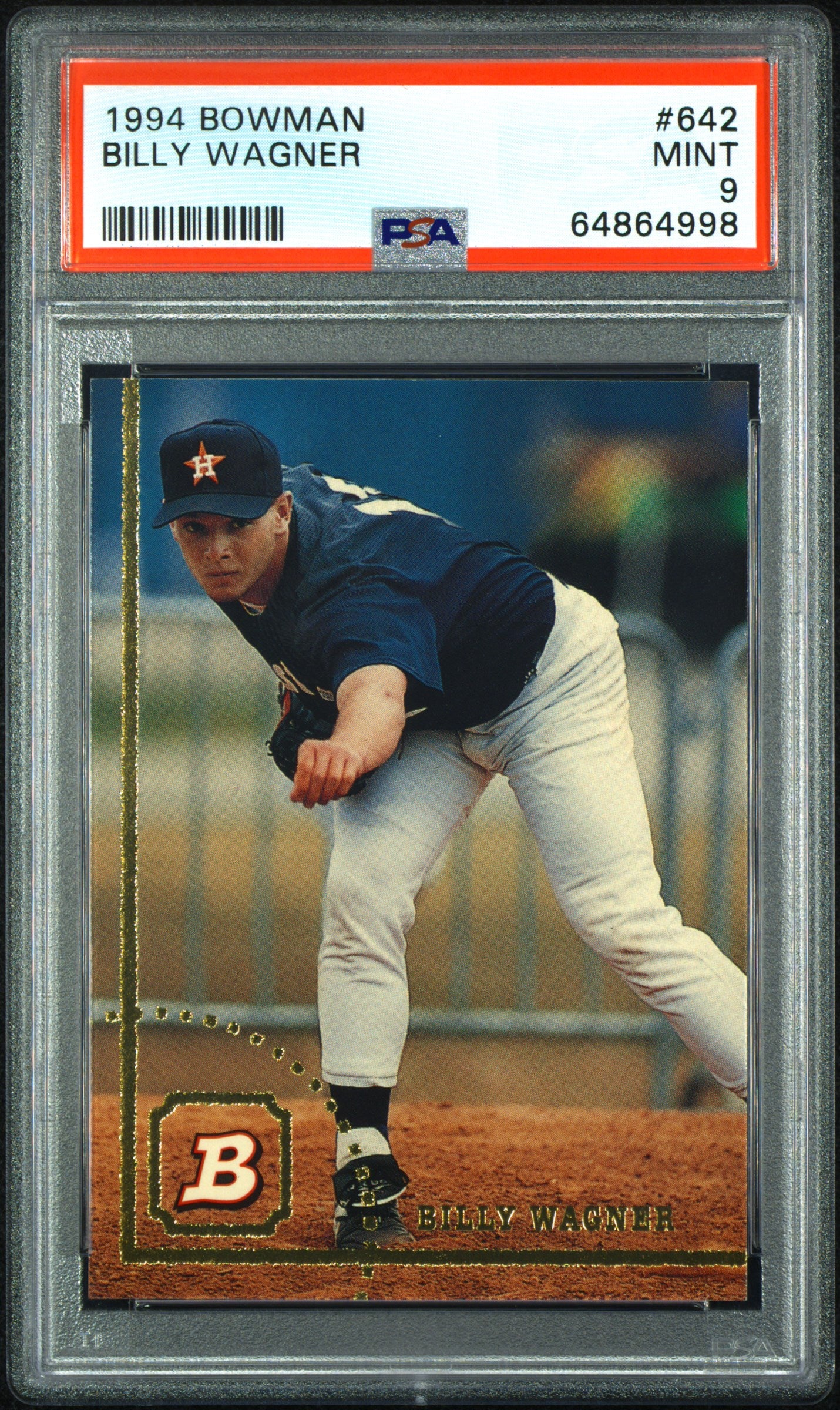 Billy Wagner 1994 Bowman Rookie #642 PSA 9 Mint 4998