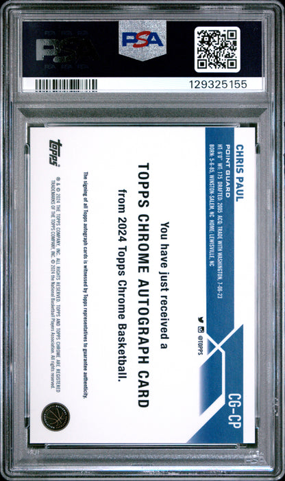 Chris Paul 2023 Topps Chrome Purple Geometric PSA 10 Gem Mint
