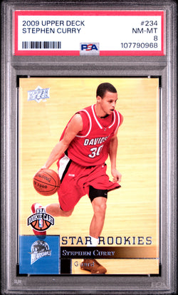 Stephen Curry 2009 Upper Deck RC #234 PSA 8 Nm-Mint 0968
