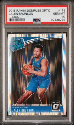 Jalen Brunson 2018 Donruss Optic Shock #179 PSA 10 Gem Mint 8279