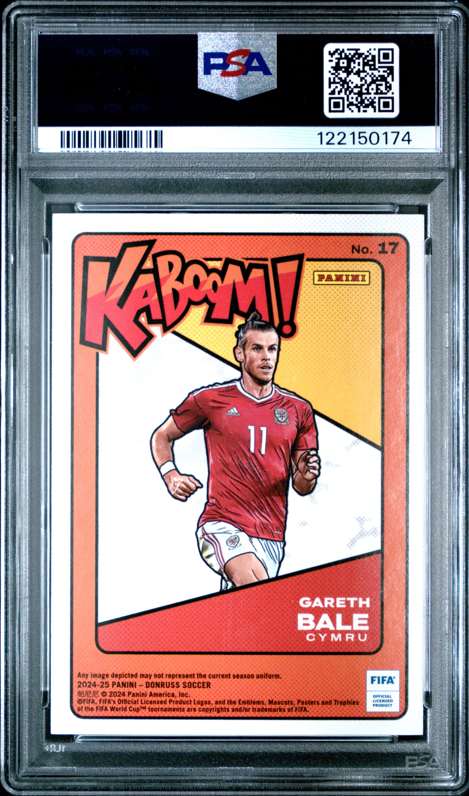 Gareth Bale 2024 Donruss FIFA Kaboom PSA 9 Mint