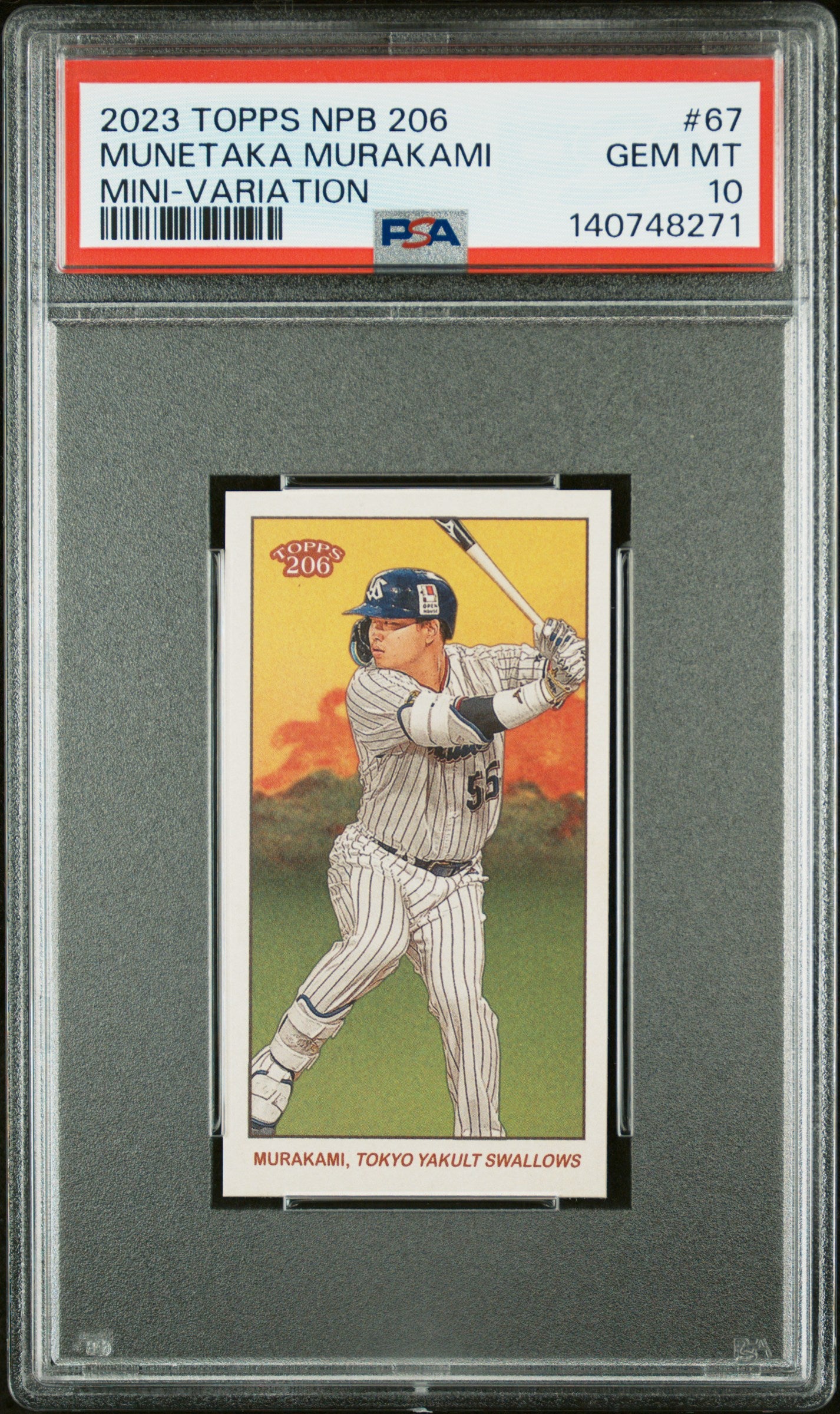 Munetaka Murakami 2023 Topps NPB Mini Variation PSA 10 Gem Mint