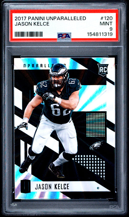 Jason Kelce 2017 Panini Unparalleled Rookie #120 PSA 9 Mint 1319