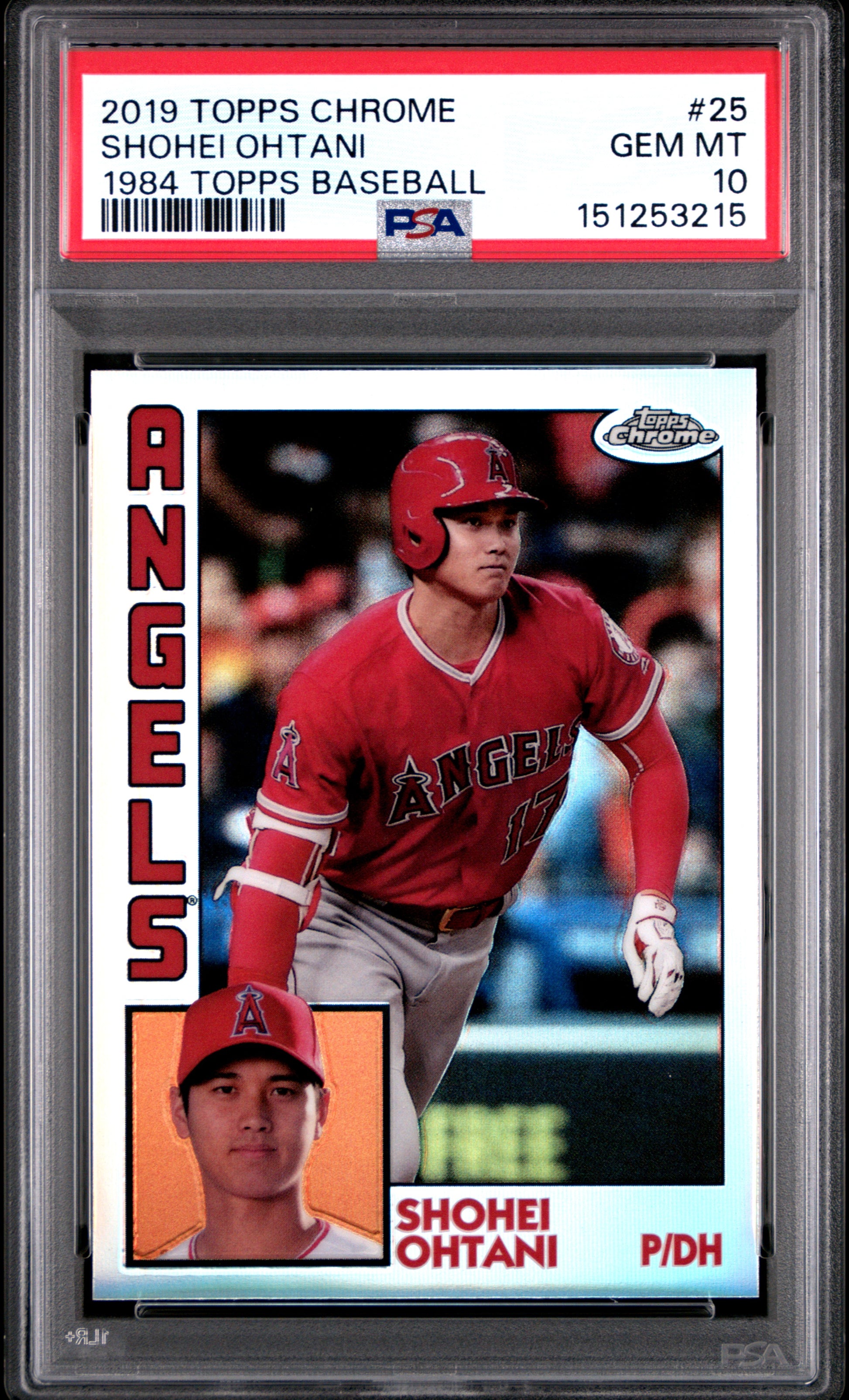 Shohei Ohtani 2019 Topps Chrome 1984 Topps PSA 10 Gem Mint 3215