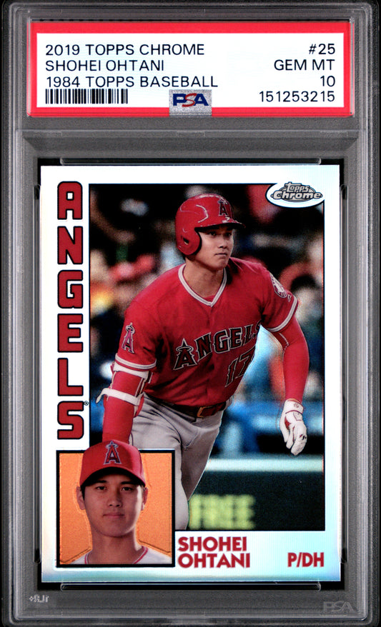 Shohei Ohtani 2019 Topps Chrome 1984 Topps PSA 10 Gem Mint 3215
