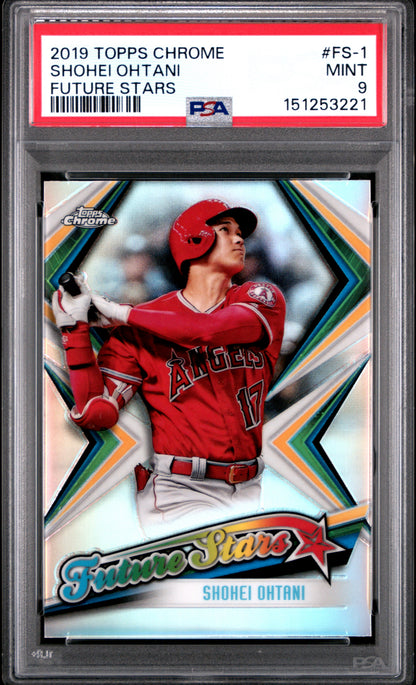 Shohei Ohtani 2019 Topps Chrome Future Stars PSA 9 Mint 3221