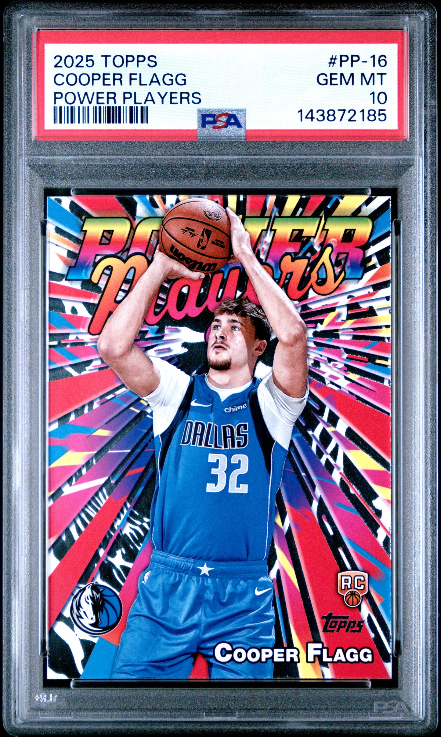 Cooper Flagg 2025 Topps Power Players PSA 10 Gem Mint 2185