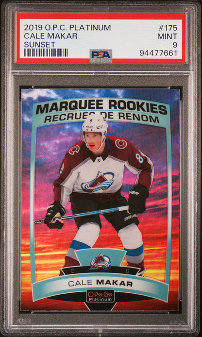Cale Makar 2019 OPC Platinum Sunset Rookie PSA 9 Mint
