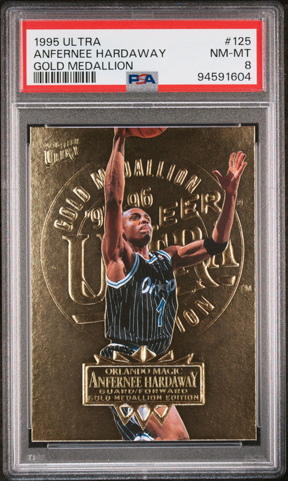 Anfernee Hardaway 1995 Ultra #125 Gold Medallion PSA 8 Nm-Mint