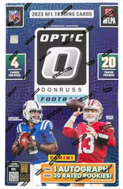 2023 Panini Donruss Optic Football Hobby 12-Box Case