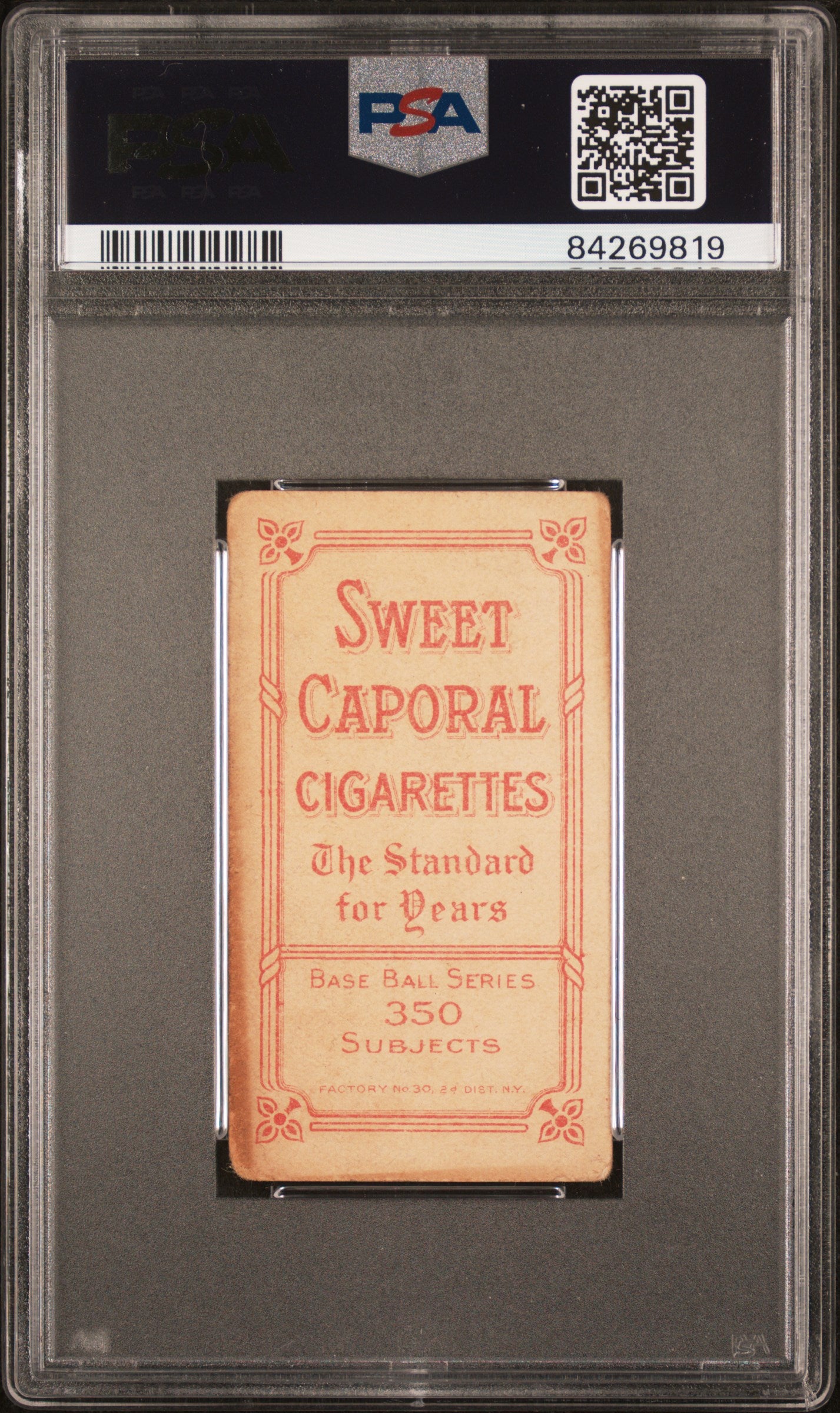 Jean Dubuc 1909-11 T206 Sweet Caporal 350/30 PSA 2 Good