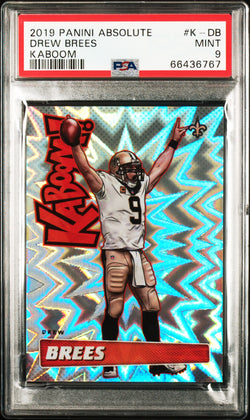 Drew Brees 2019 Panini Absolute Kaboom PSA 9 Mint