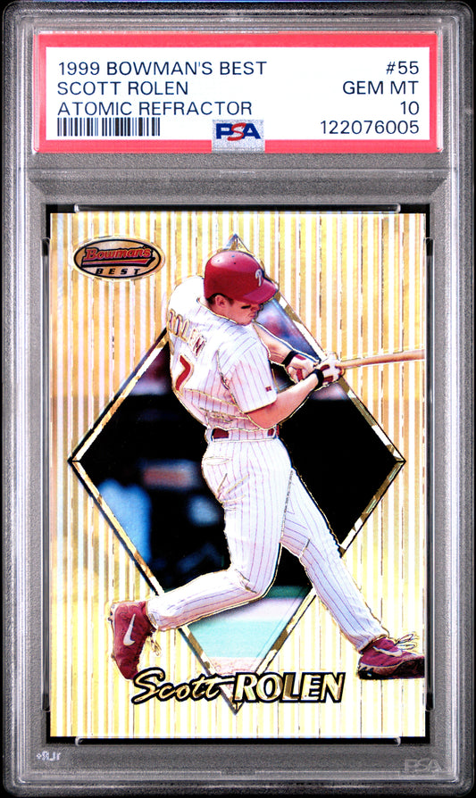 Scott Rolen 1999 Bowmans Best Atomic Refractor #56/100 PSA 10 Gem Mint