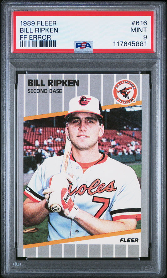 Bill Ripken 1989 Fleer #616 FF Error PSA 9 Mint 5881