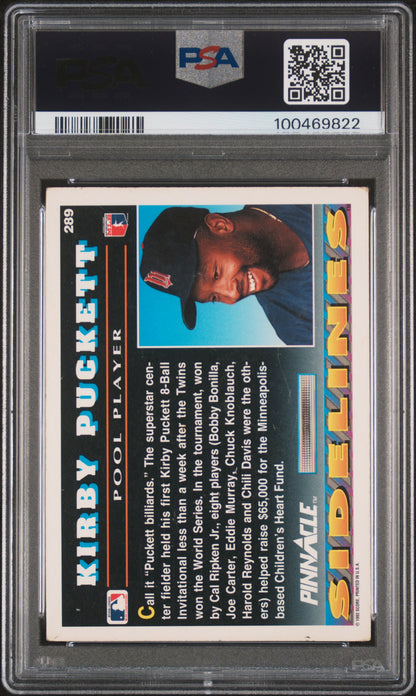 Kirby Puckett 1992 Pinnacle Autograph PSA Authentic