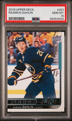 Rasmus Dahlin 2018 Upper Deck #201 PSA 10 Gem Mint