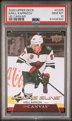 Kirill Kaprizov 2020 Upper Deck Canvas #C225 PSA 10 Gem Mint