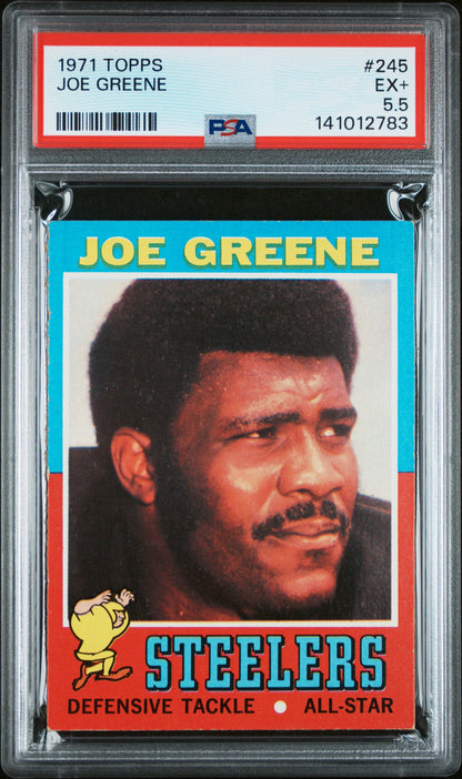 Joe Greene 1971 Topps Rookie #245 PSA 4.5 Ex+ 2783