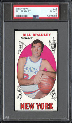 Bill Bradley 1969 Topps #43 PSA 6 Ex-Mint