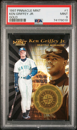 Ken Griffey Jr. 1997 Pinnacle Mint Colection Gold PSA 9 Mint