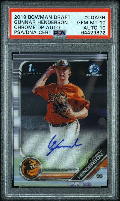 Juan Soto 2020 Topps Brooklyn Collection Orange Auto #12/20 PSA 10 Auto 10