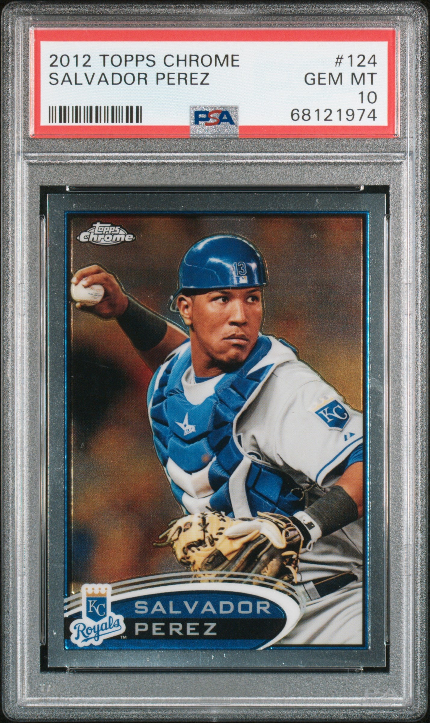 Salvador Perez 2012 Topps Chrome Rookie #124 PSA 10 Gem Mint