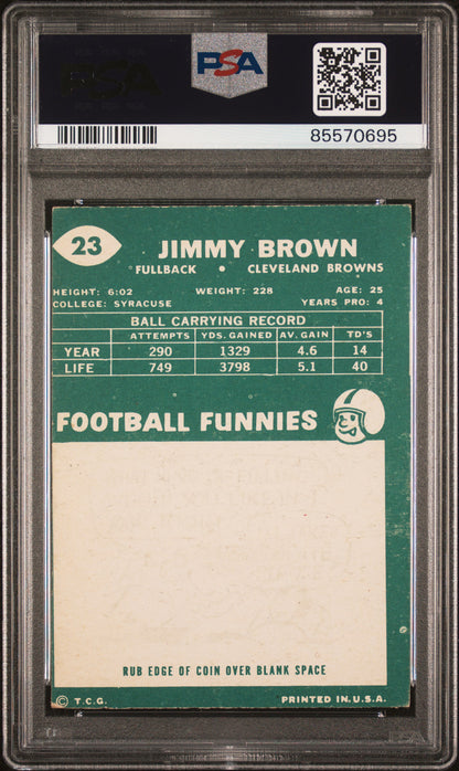 Jim Brown 1960 Topps #23 PSA 4 Vg-Ex 0695