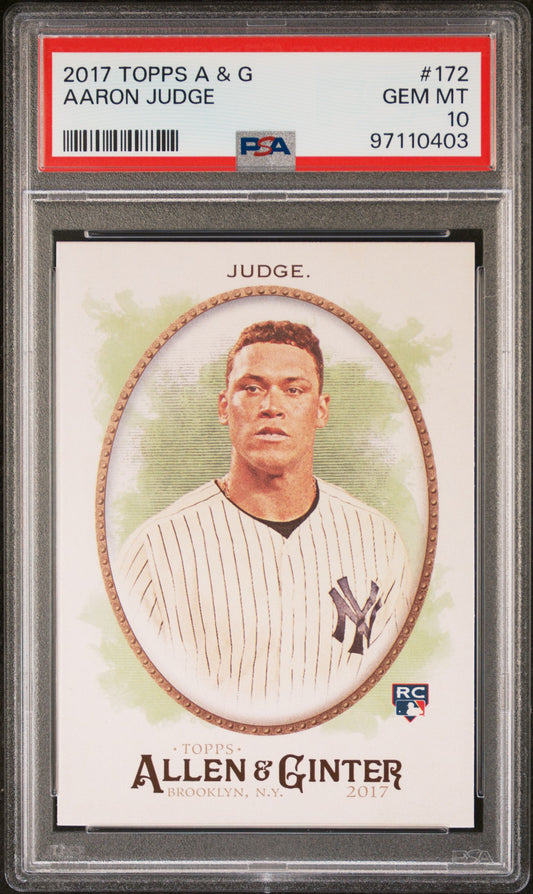 Aaron Judge 2017 Topps Allen and Ginter Rookie #172 PSA 10 Gem Mint