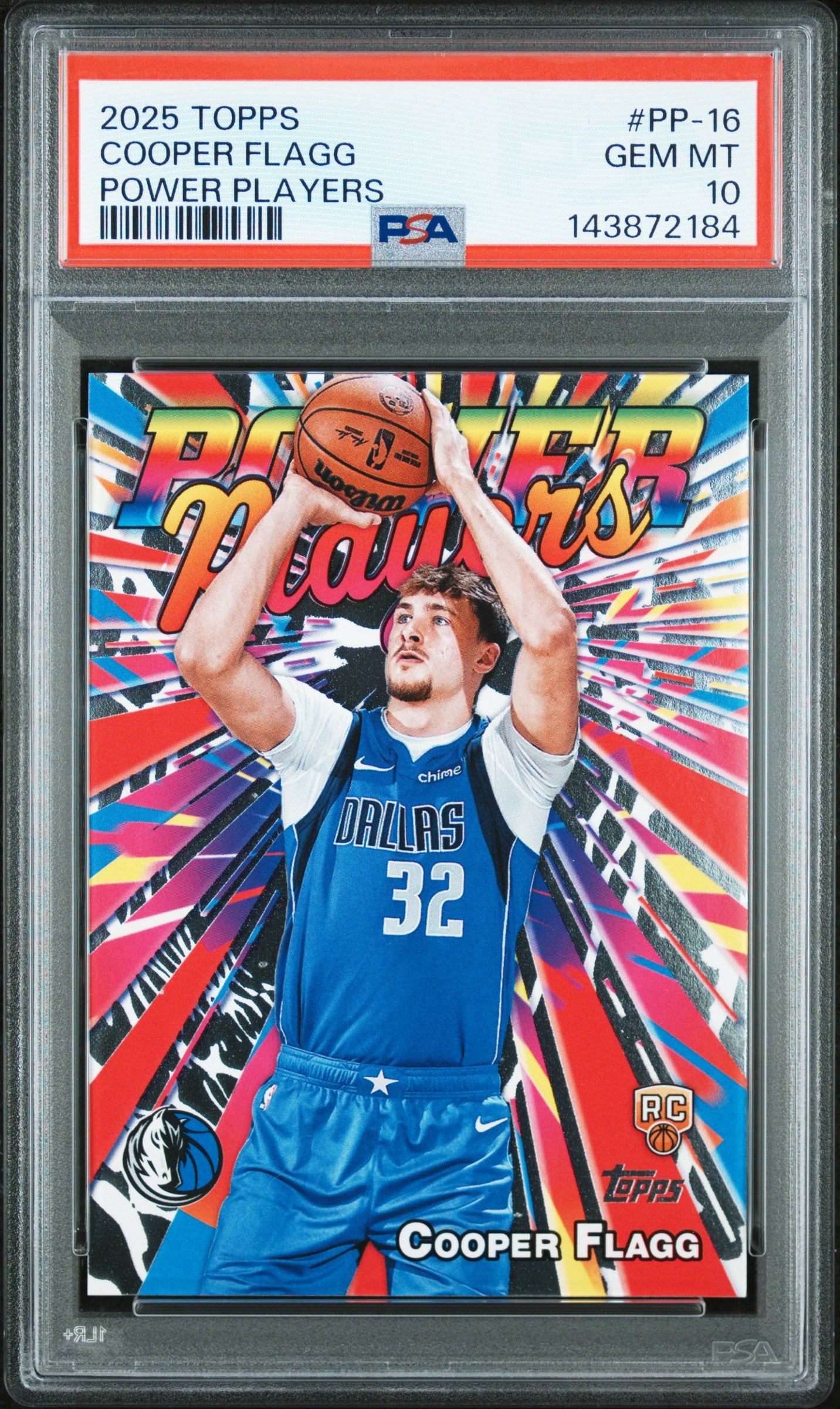 Cooper Flagg 2025 Topps Power Players PSA 10 Gem Mint 2184