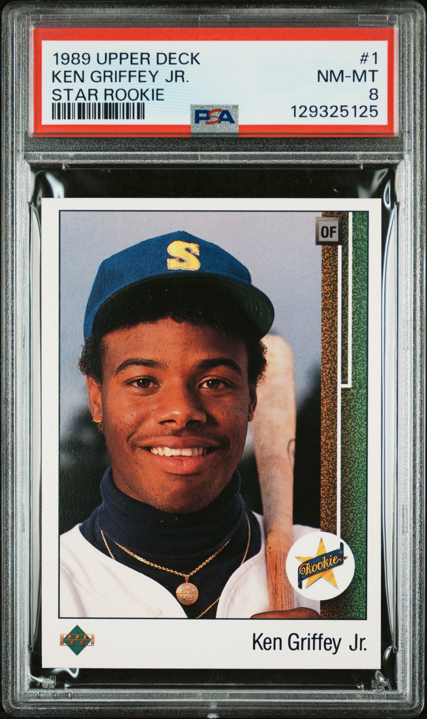 Ken Griffey Jr. 1989 Upper Deck Rookie #1 PSA 8 Nm-Mint 5125