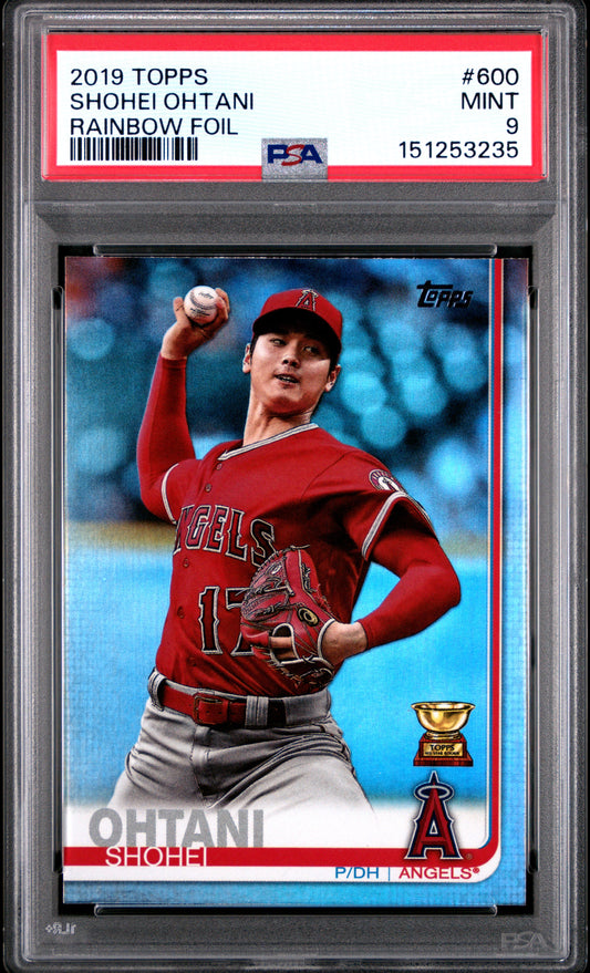 Shohei Ohtani 2019 Topps #600 Rainbow Foil PSA 9 Mint 3235