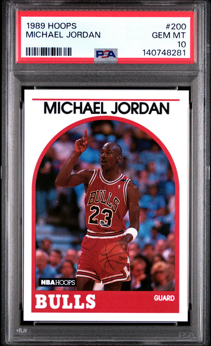 Michael Jordan 1989 Hoops #200 PSA 10 Gem Mint 8281