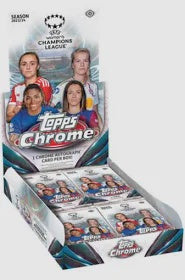 2023-24 Topps UEFA Women's Champion League Chrome Soccer Hobby Box