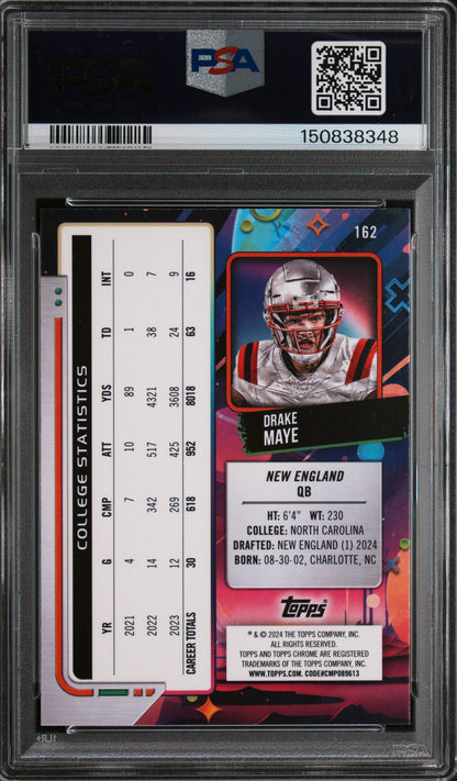 Drake Maye 2024 Topps Cosmic Chrome Rookie #162 PSA 10 Gem Mint