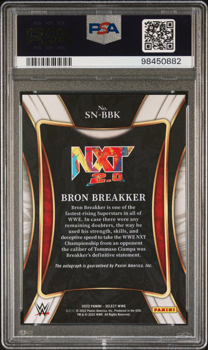Bron Breakker 2022 Select WWE Signature Selections Auto PSA 10 Gem Mint