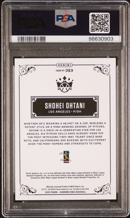 Shohei Ohtani 2020 Panini Diamond Kings DK 206 PSA 9 Mint