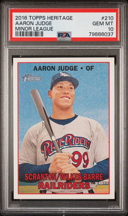 Aaron Judge 2016 Topps Heritage Minor League #210 PSA 10 Gem Mint 6037