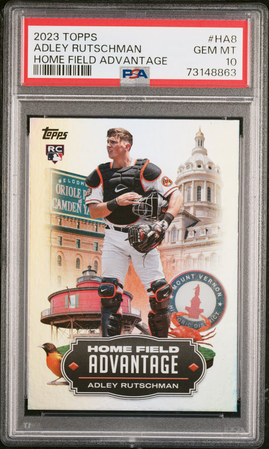 Adley Rutschman 2023 Topps Home Field Advantage Rookie PSA 10 Gem Mint