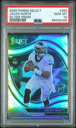 Jalen Hurts 2020 Select Silver Prizm #350 PSA 10 Gem Mint 5408